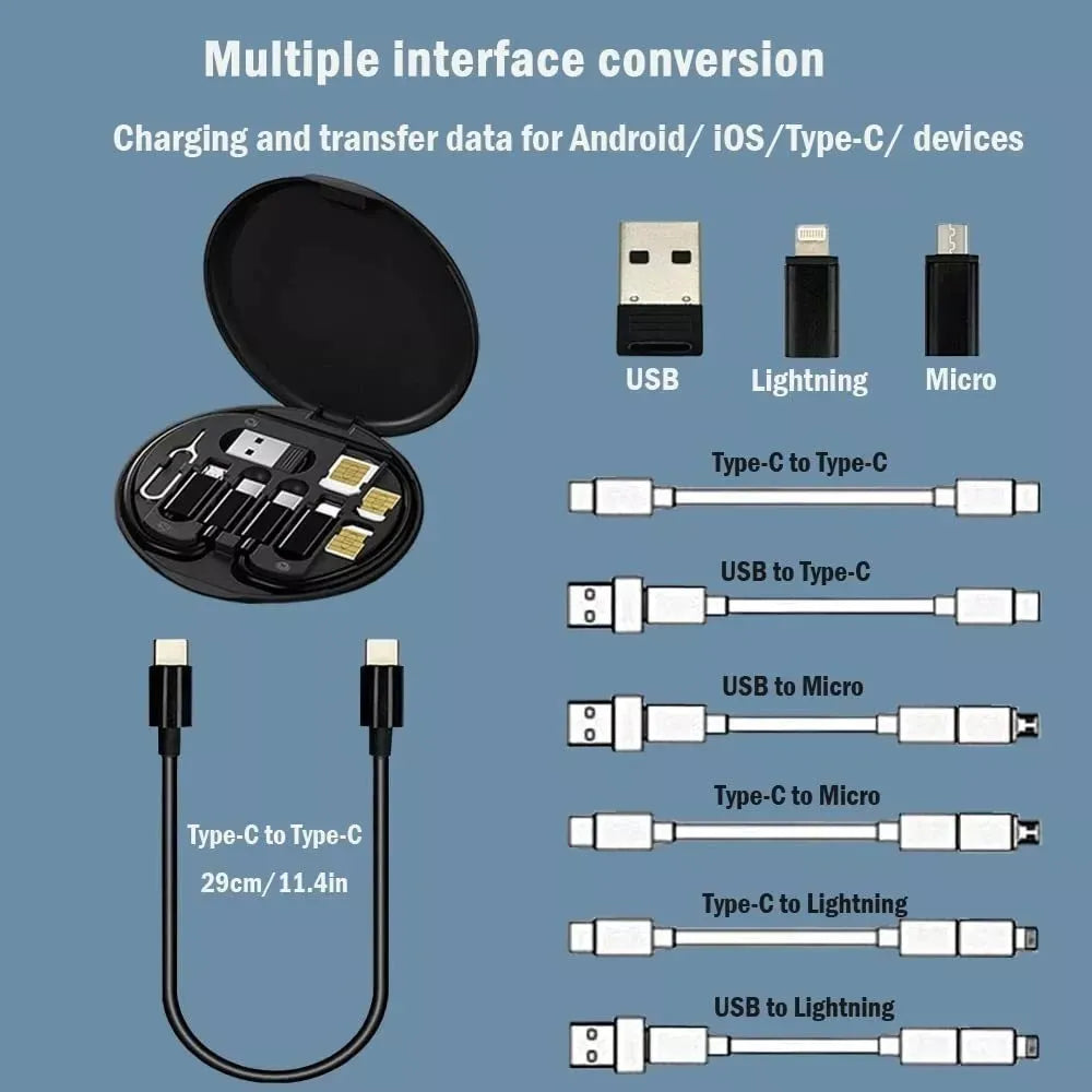 Cables de Data Multifunción Set Completo - Carga Rápida