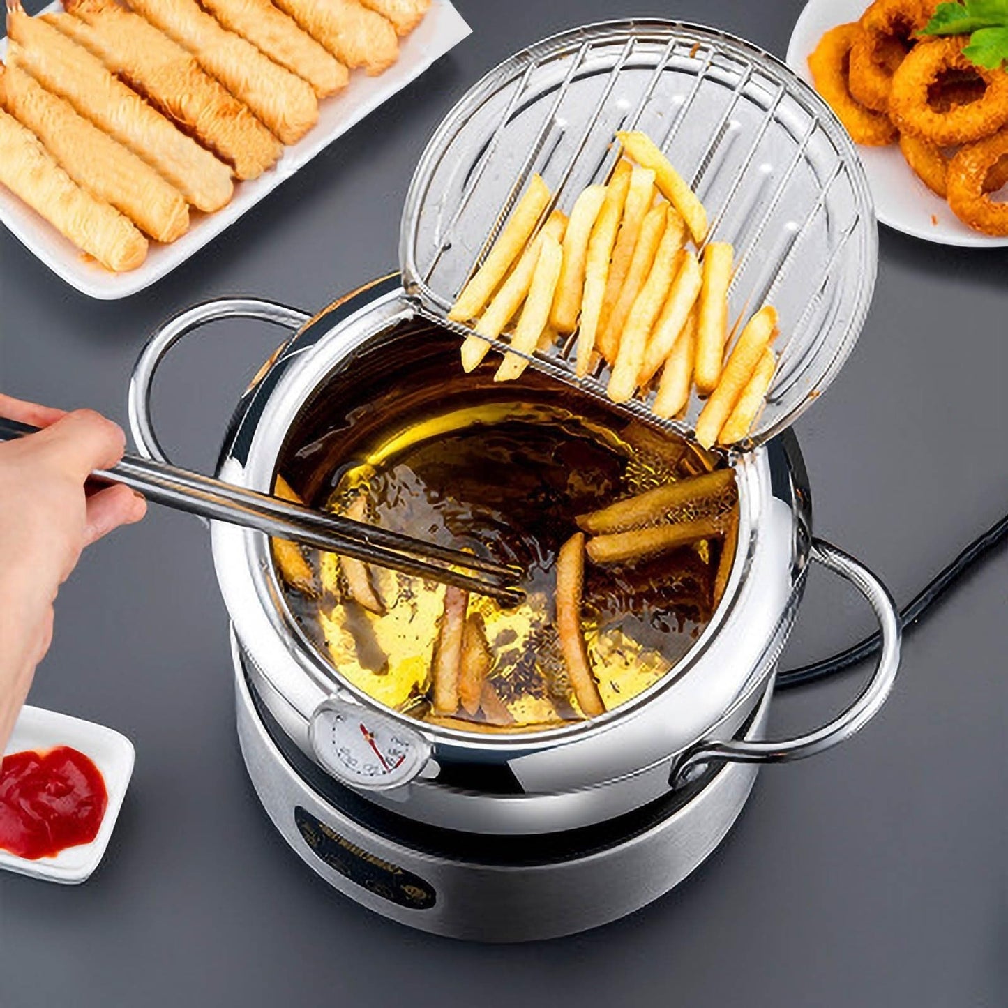 MT FRYPRO® - OLLA FREIDORA JAPONESA CON TERMÓMETRO